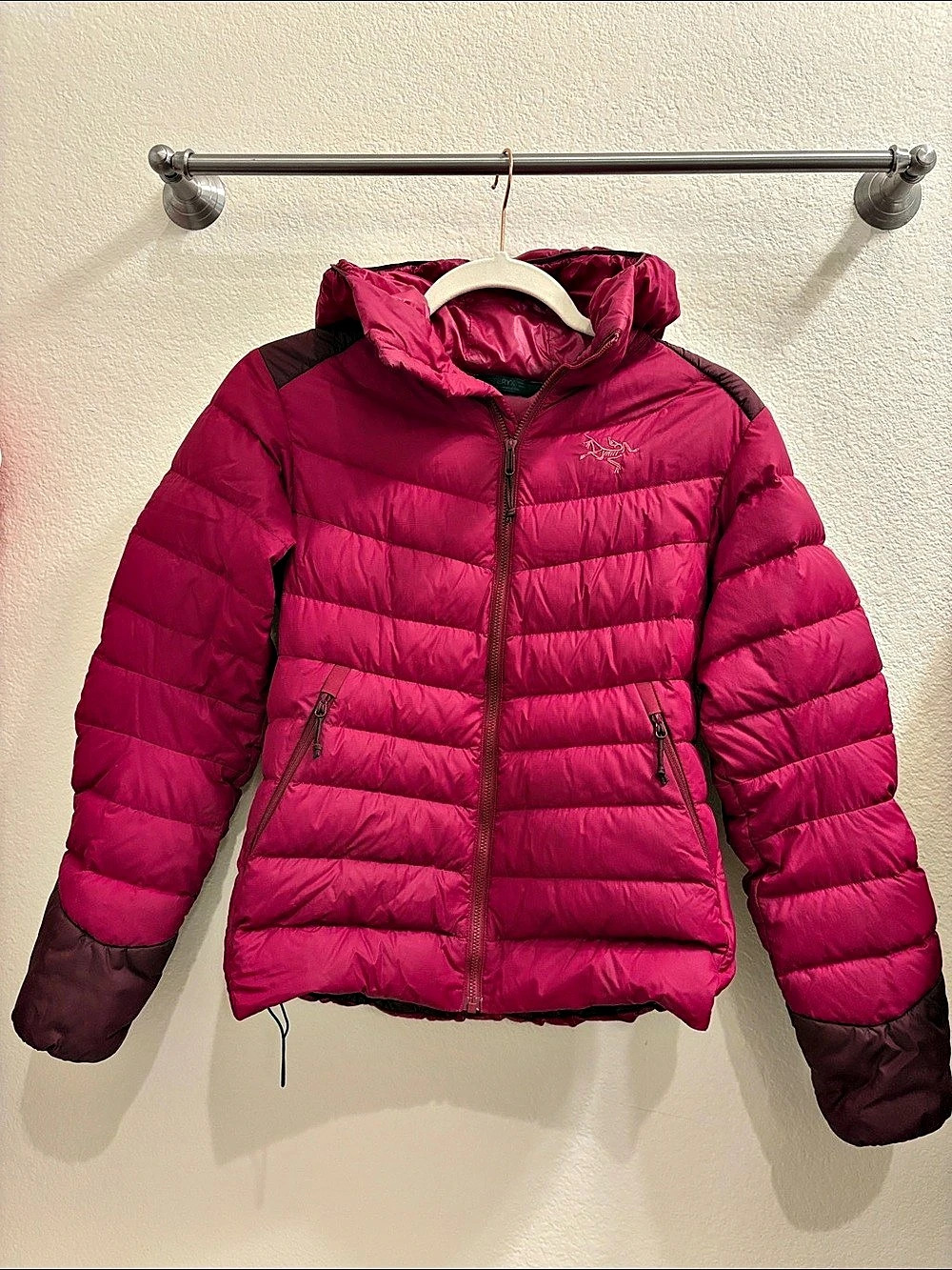 Arc'teryx Cerium LT Hoody Raspberry Puffer Jacket (Size XS)